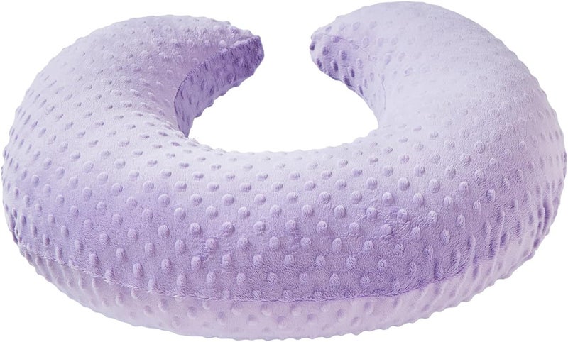 DONOMILO Dots Nursing Pillow Cover, Case Plush Breathable Breastfeeding Pillow Slipcover Fits Nursing Pillow, Super Soft Snug Positioners for Baby Boy Baby Girl (Lavender) - Image 3